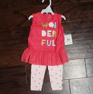 Baby Girl Peplum Top and Leggings